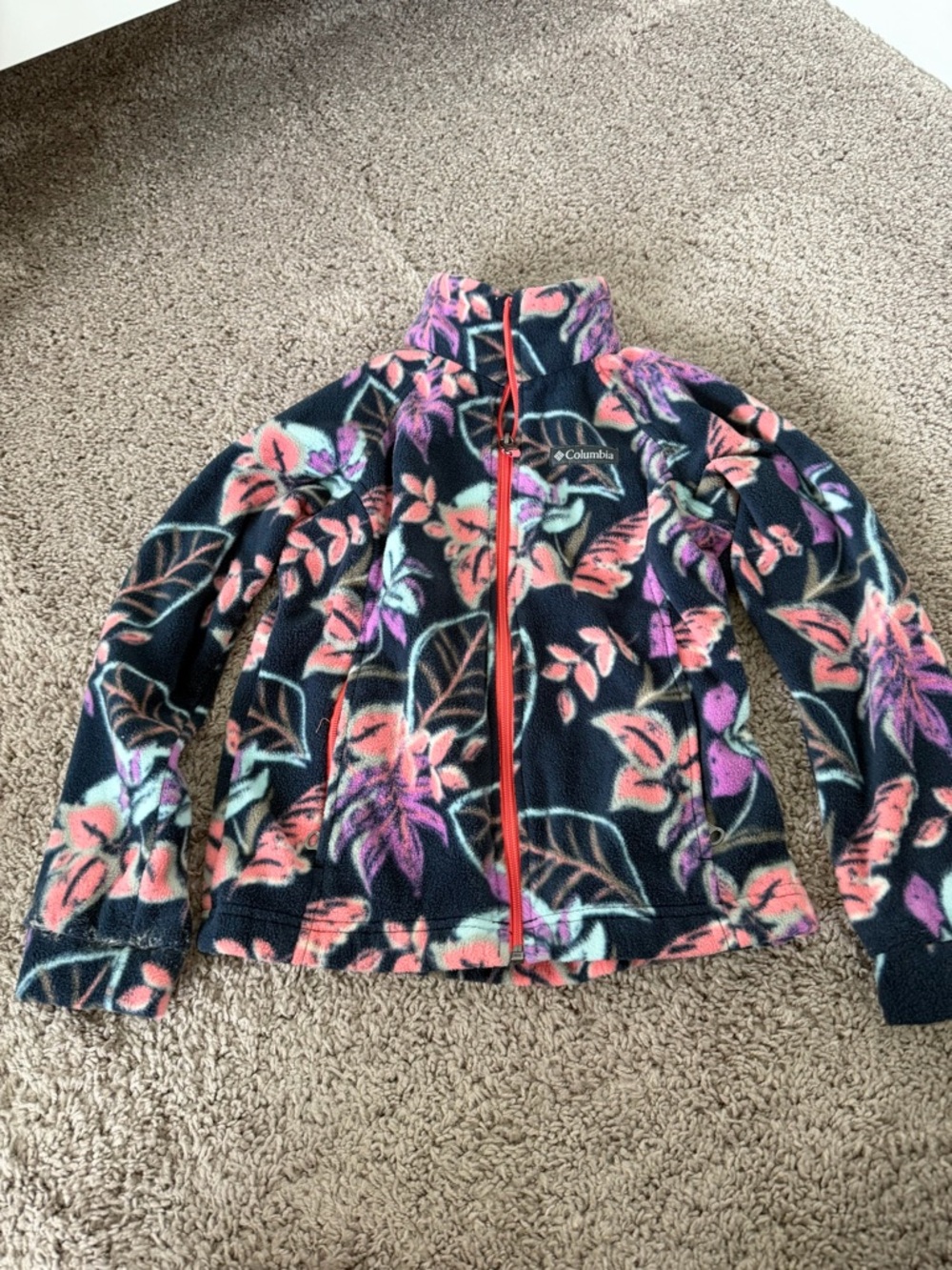 Columbia Girls' Benton Springs II Printed Fleece Jacket